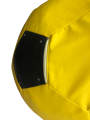 Фото 3: Кресло-мяч желтый, черный (экокожа)