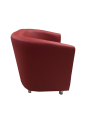 Фото 2: Кресло «Волна», экокожа Pegaso, красный