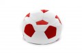 Фото 2: Кресло-мяч белый, красный (экокожа)