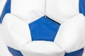 Фото 3: Кресло-мяч белый, синий (экокожа)