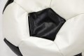 Фото 4: Кресло-мяч белый, черный (экокожа)