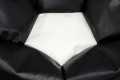 Фото 2: Кресло-мяч черный, белый (экокожа)