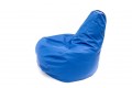 Фото 1: Кресло-груша «Лелюшка» синий, экокожа