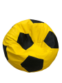 Фото 1: Кресло-мяч желтый, черный (экокожа)