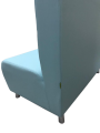 Фото 3: Секция «Классик» с высокой спинкой двухместный, экокожа Pegaso, ментоловый