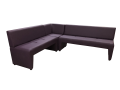 Фото 1: Угловой диван «Ритм» шестиместный, экокожа Pegaso, фиолетовый