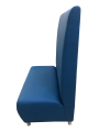 Фото 1: Секция «Классик» с высокой спинкой двухместный, экокожа Pegaso, синий