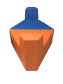 Фото 1: Секция А «Мозайка» лодочка, экокожа Pegaso, оранжевая-синяя