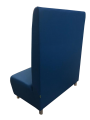 Фото 2: Секция «Классик» с высокой спинкой двухместный, экокожа Pegaso, синий