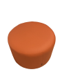 Фото 1: Пуф круглый D=600 мм, экокожа Pegaso, оранжевый