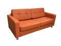 Фото 2: Диван «Офис Классик» трехместный, экокожа Pegaso, оранжевый