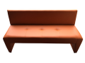 Фото 1: Диван «Ритм» трехместный, экокожа Pegaso, оранжевый