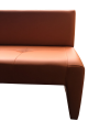 Фото 2: Диван «Ритм» трехместный, экокожа Pegaso, оранжевый