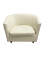 Фото 1: Кресло «Волна», экокожа Pegaso, кремовый