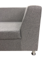 Фото 4: Диван «Офис Стрикт Стайл» двухместный, рогожка Forward, серый