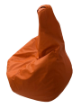 Фото 3: Кресло-груша экокожа Pegaso, оранжевый