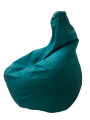 Фото 1: Кресло-груша экокожа Pegaso, бирюзовый
