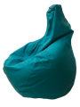 Фото 3: Кресло-груша экокожа Pegaso, бирюзовый