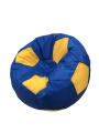 Фото 2: Кресло-мяч ткань Oxford синий, желтый
