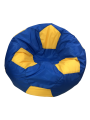 Фото 3: Кресло-мяч ткань Oxford синий, желтый