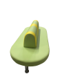 Фото 4: Малютка Банкетка, двухсторонняя, экокожа Pegaso, желто-салатовая