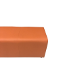 Фото 1: Банкетка «Параллелепипед», экокожа Pegaso, оранжевая