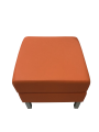 Фото 3: Банкетка «Флагман» одноместная, экокожа Pegaso, оранжевая
