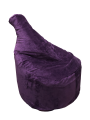 Фото 2: Кресло-груша Комфорт, велюр Velvet Lux, фиолетовый