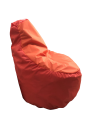Фото 3: Кресло-груша ткань Oxford «Комфорт» оранжево-красная