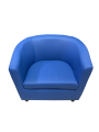 Фото 2: Кресло «Волна», экокожа Pegaso, синий