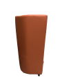 Фото 3: Диван «Волна» с высокой спинкой двухместный, экокожа Pegaso, оранжевый