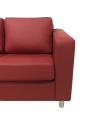 Фото 2: Диван «Ватсон» двухместный раскладной, экокожа Pegaso, красный