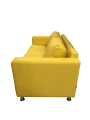 Фото 2: Диван «Ватсон» трехместный раскладной, экокожа Pegaso, желтый