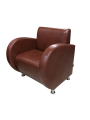 Фото 1: Кресло «Классик», экокожа Apollo, бренди