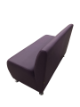 Фото 3: Секция «Классик» двухместная, экокожа Pegaso, фиолетовая