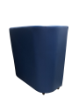 Фото 3: Диван «Волна» с высокой спинкой двухместный, экокожа Pegaso, синий