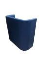 Фото 4: Диван «Волна» с высокой спинкой двухместный, экокожа Pegaso, синий