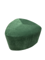 Фото 1: Пуф «Камешки» D=680, велюр Velvet Lux, зеленый