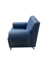 Фото 1: Кресло «Кардинал», экокожа Pegaso, голубое