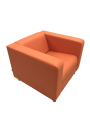 Фото 1: Кресло «Аполло», экокожа Pegaso, оранжевый
