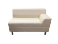 Фото 3: Угловой диван «Флагман» четырехместный, экокожа Pegaso, кремовый