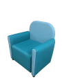 Фото 4: Кресло «Мальвина», экокожа Pegaso, бирюзово-голубой
