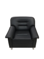 Фото 1: Кресло «Мягкий офис», экокожа Pegaso, черное