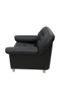 Фото 3: Кресло «Мягкий офис», экокожа Pegaso, черное