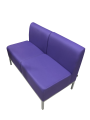 Фото 1: Диван «Компакт» двухместный, экокожа Pegaso, фиолетовый