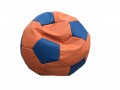 Фото 4: Кресло-мяч оранжевый, синий (экокожа)