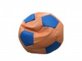 Фото 1: Кресло-мяч оранжевый, синий (экокожа)