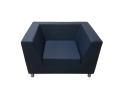 Фото 1: Кресло «Офис Стрикт Стайл», экокожа Pegaso, темно-синий