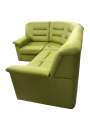 Фото 1: Угловой диван «Посейдон», экокожа Domus, салатовый