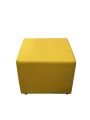 Фото 1: Пуф столик «Ритм» двухместный, экокожа Pegaso, желтый